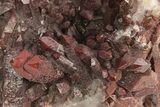 Natural, Red Quartz Crystal Cluster - Morocco #232865-2